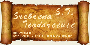 Srebrena Teodorčević vizit kartica